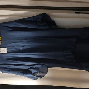 Beach coverup, XL, navy